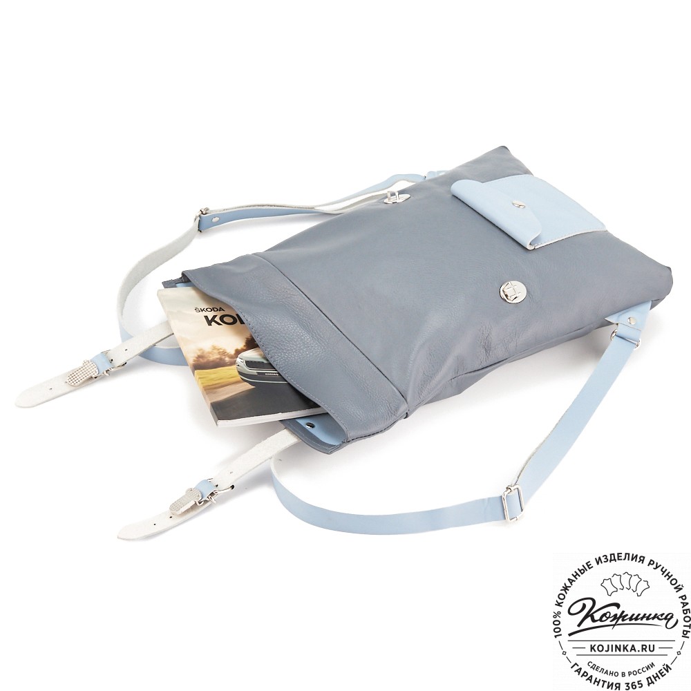 Кожаный рюкзак "Vogue New" (джинс)